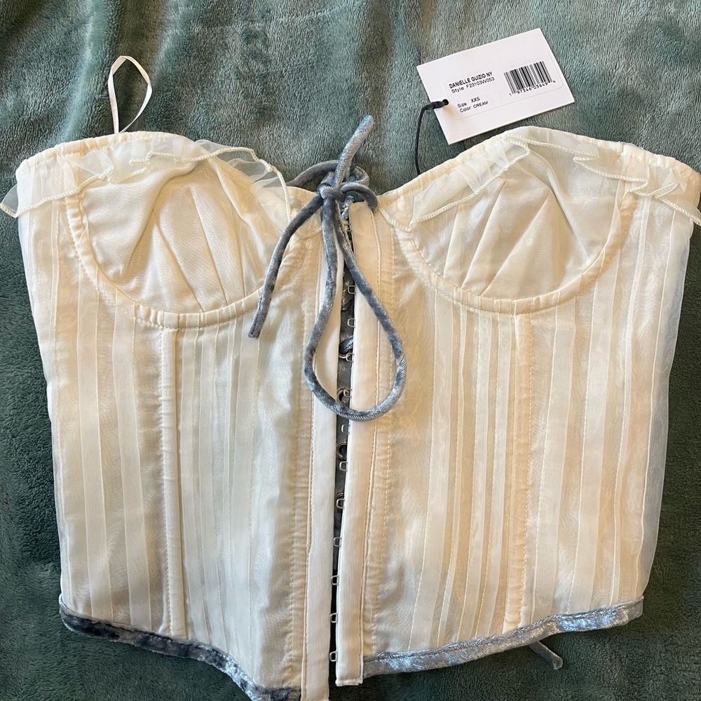Poshmark Cream Corset Top